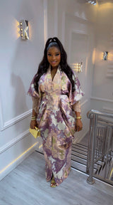 Amina Luxe Brocade Gown – Purple Elegance Edition