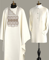 Men’s 3 Piece Luxury Fine Agbada Buba and Sokoto Set